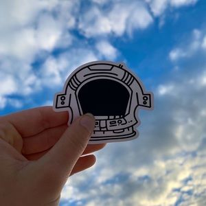 Space Astronaut Helmet Sticker
